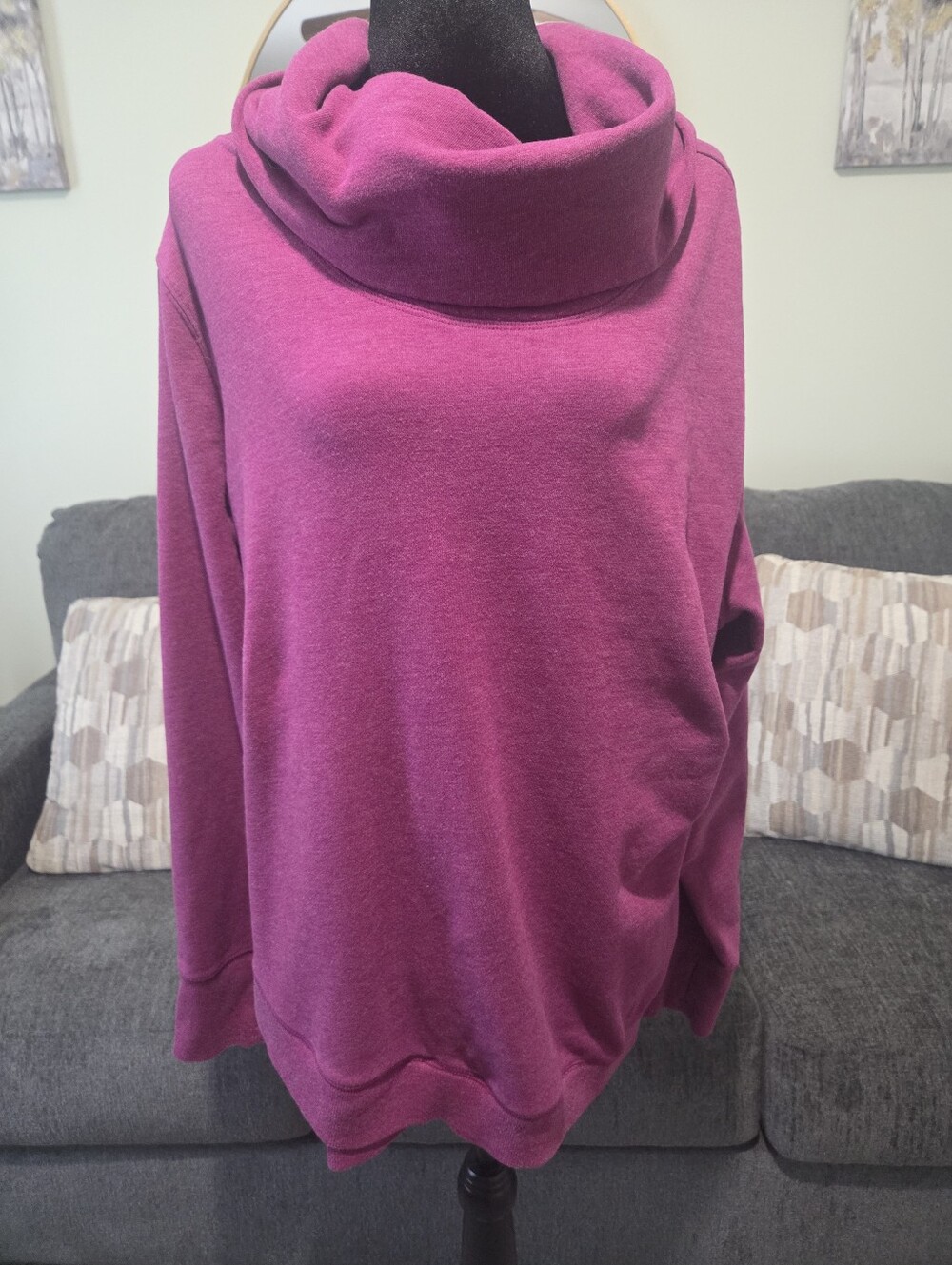 Old Navy Women's Magenta Cowl Neck Sweater